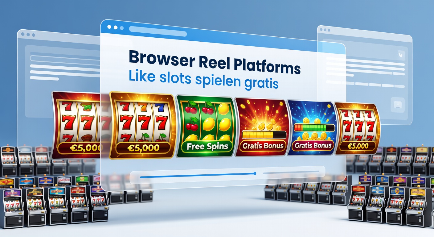 Browserbasierte Reel-Plattformen mit verschiedenen Slot-Symbolen und Benutzeroberflächen auf Desktop- und Laptop-Bildschirmen