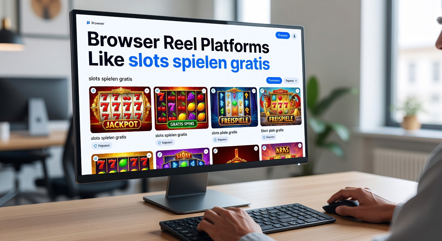 Mobile und Desktop-Ansichten von Reel-Plattformen mit Fokus auf kostenlose Slot-Demos und interaktive Elemente